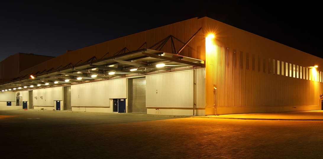 security lighting installation warehouse
